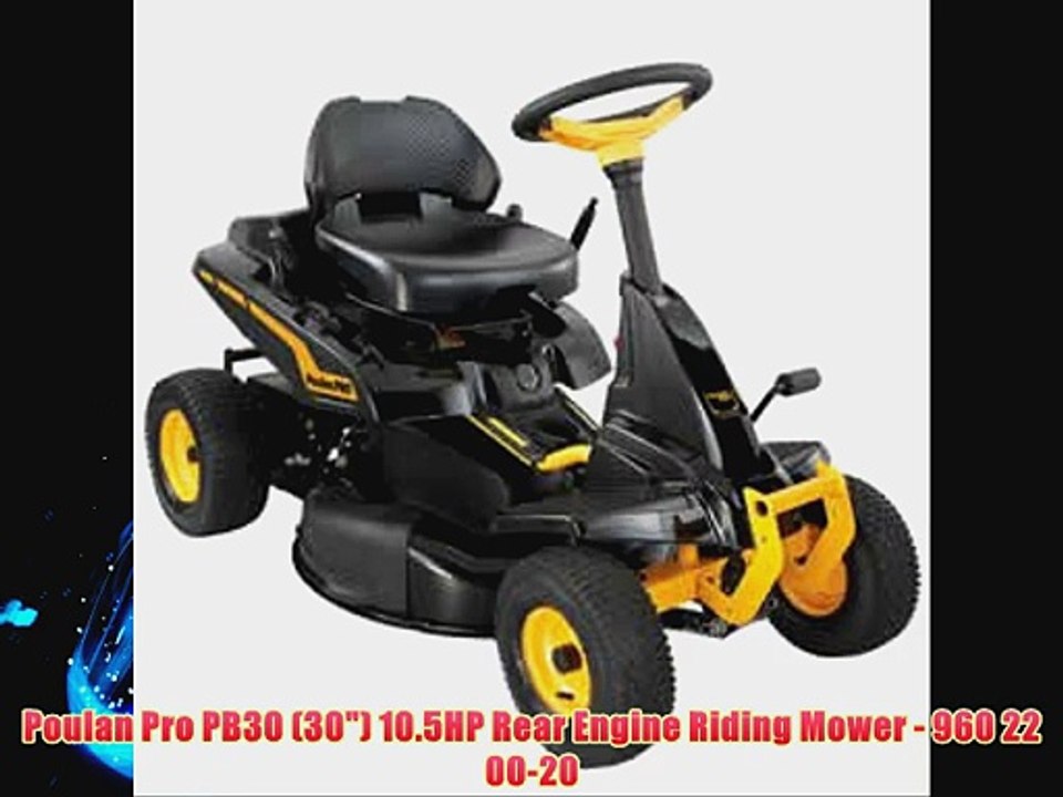 Poulan Pro PB30 (30) 10.5HP Rear Engine Riding Mower - 960 22 00-20