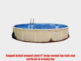 Embassy Pool 4-2400 PARA100 Above Ground Swimming Pool 24-Feet by 52-Inch Creamy Tan