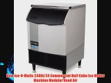 New Ice-O-Matic 238lb/24 Commercial Half Cube Ice Maker Machine Modular Head Air