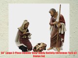 50 Large 3-Piece Outdoor Holy Family Nativity Christmas Yard Art Statue Set