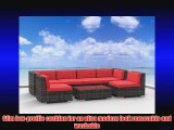 Urban Furnishing - OAHU 7pc Modern Outdoor Backyard Wicker Rattan Patio Furniture Sofa Sectional