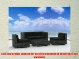 Urban Furnishing - RIO 5pc Modern Outdoor Backyard Wicker Rattan Patio Furniture Sofa Sectional