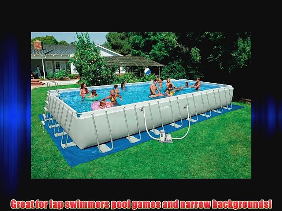 Intex 32 foot x 16 foot x 52 foot Rectangular Ultra Frame Pool
