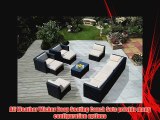 ohana collection PN1005 Genuine Ohana Outdoor Patio Wicker Furniture 11-Piece All Weather Gorgeous