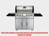 Napoleon M605RSBIPSS-1 Mirage Propane Gas Grill with Infrared Rear and Side Burner