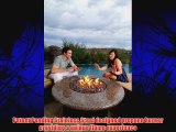 Elegance Oriflamme Outdoor Fire Pits and Fire Pit Tables Tropical Brown