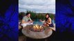 Elegance Oriflamme Outdoor Fire Pits and Fire Pit Tables Tropical Brown