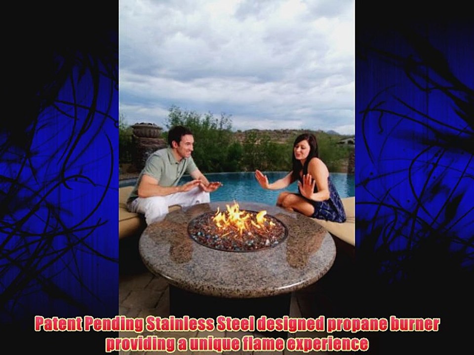 Elegance Oriflamme Outdoor Fire Pits and Fire Pit Tables Tropical Brown