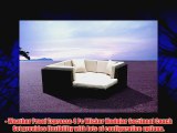 Outdoor Patio Wicker Furniture Sofa Sectional 4pc Resin Couch Set