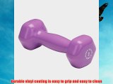 Body Solid Tools BSTVD2 2-Pound Vinyl Dumbbell (Light Purple)