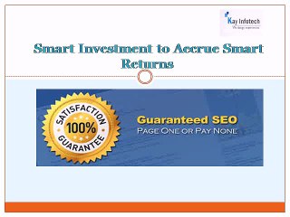 Guaranteed SEO services in India