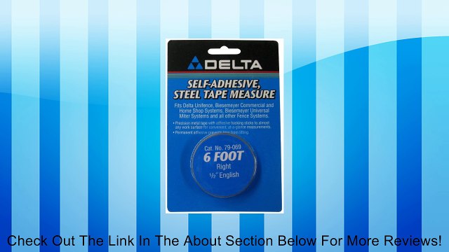 Delta 79-069 6feet Right-1/2-Inch English Adhesive-Backed Measuring Tape Review