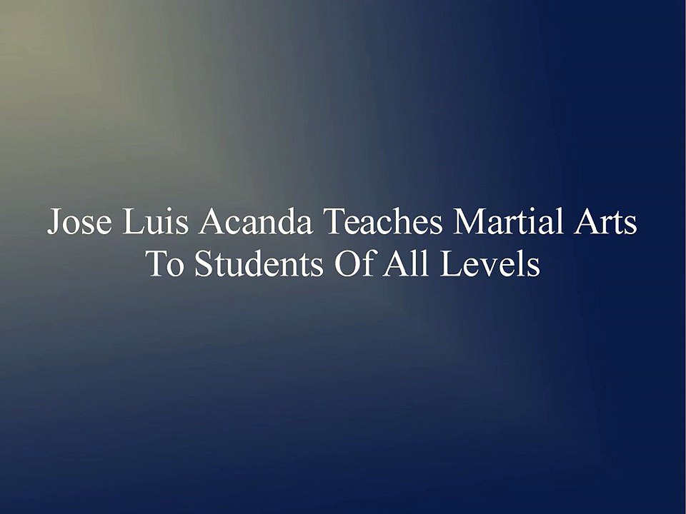Jose Luis Acanda Teaches Martial Arts To Students
