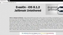 Howtojailbreak iphone 5s/5c/5 with ios 8.1.3 untethered with Evasion