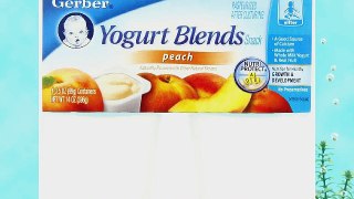 Gerber Yogurt Blends Simply Peach 4-Count 3.5-Ounce Cups (Pack of 6)