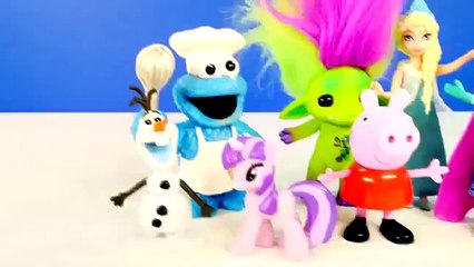 Play Doh Lunchtime Creations Disney Frozen Peppa Pig Zelfs Cookie Monster Playdough Sweet Shoppe