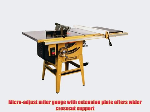 Powermatic 1791229K 64B Table Saw 1.75Hp 115/230V 30-inch Fence With Riving Knife