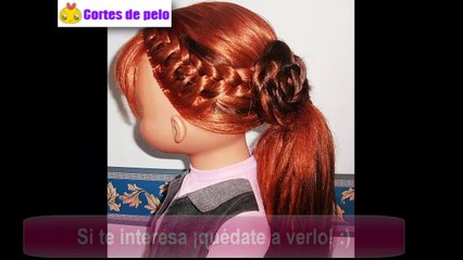 PEINADO DE FIESTA ORIGINAL Paso a Paso| Coleta con Diadema de trenza y Flor ¡Peluquina!