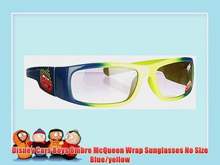 Disney Cars Boys Ombre McQueen Wrap Sunglasses No Size Blue/yellow