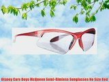 Disney Cars Boys McQueen Semi-Rimless Sunglasses No Size Red