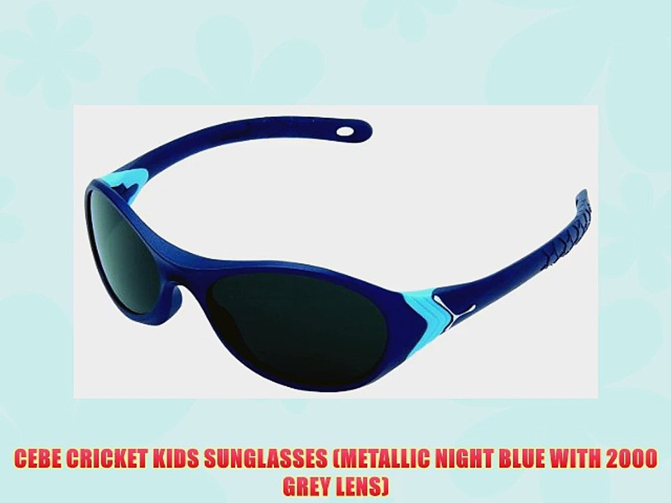 CEBE CRICKET KIDS SUNGLASSES (METALLIC NIGHT BLUE WITH 2000 GREY LENS)