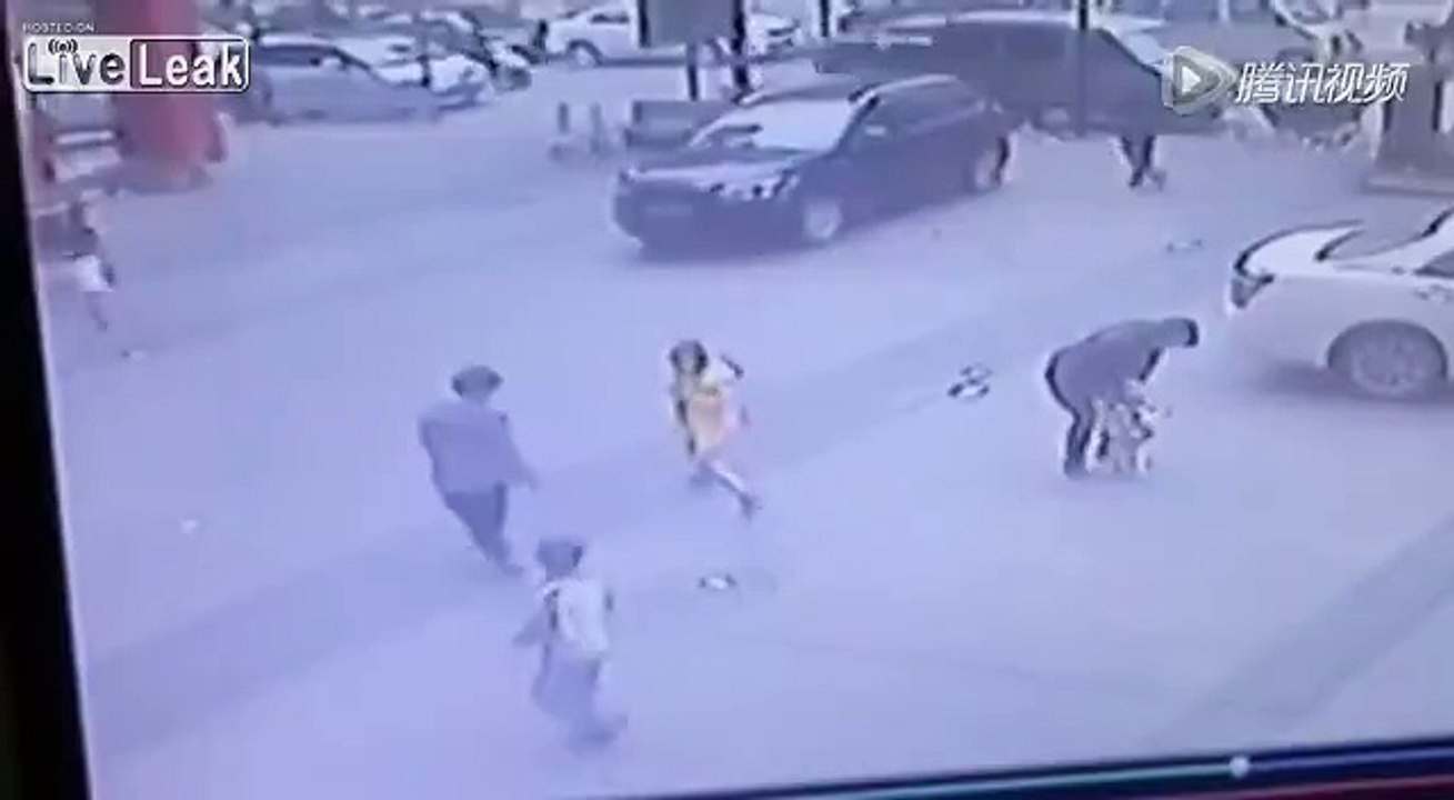 Footage of Children Blowing Up Manhole With Firecracker