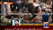 Clash b_w MQM Workers & Rangers , MQM Workers ran away after Rangers Aerial Firing