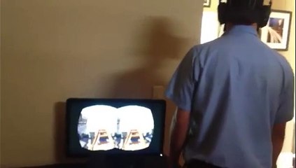 Montagnes russes à l'aide d'un Occulus Rift ( Lunettes 3D )