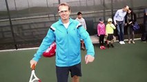 FUN ! Roger Federer à l'entrainement avec des Google Glass