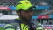 Shahid Afridi appeals Umar Akmal to help him reach 400 ODI wickets.