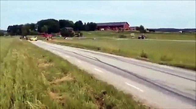 Truc de dingue ! Il saute au dessus d'une lamborghini lancée à 130 km/h