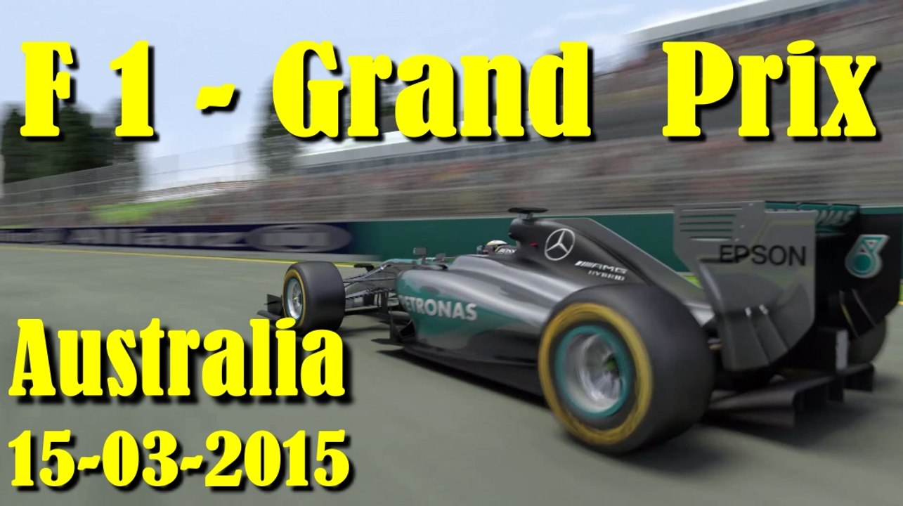 F 1 - Start in Australia 15-03-2015 Lewis Hamiltons Grand Prix Check !