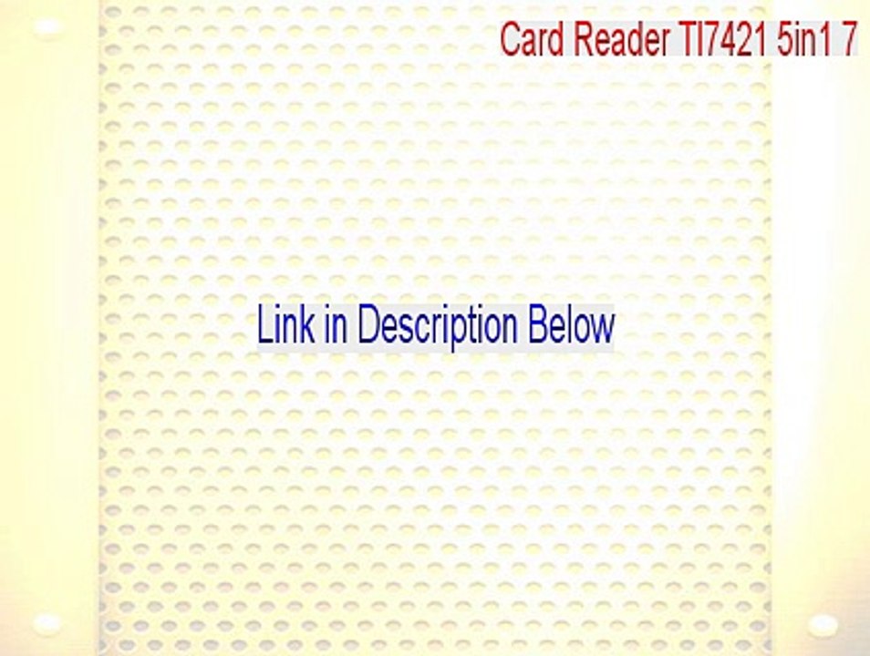Card Reader TI7421 5in1 7.7.0.262.zip Full (Free Download)