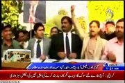 MQM Lahore Protest on Illegal siege, raid & workers arrest by Rangers at Ninezero