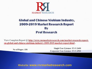 Niobium Market Global & Chinese Industry Analysis, Growth, Trends and Forecast to 2019