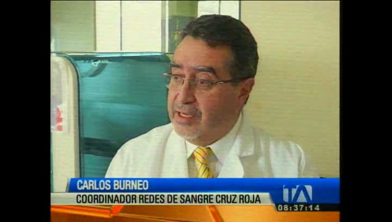 Cruz Roja Ecuatoriana impulsa campaña masiva de donación de sangre