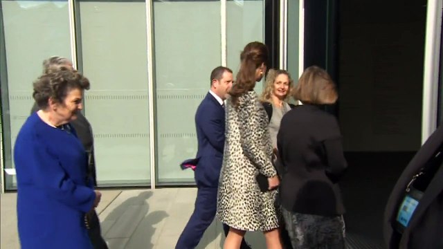 Duchess of Cambridge views art inside Margate gallery
