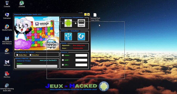 Diamond Dash Pirater - Coins Gold Life triche astuce android ios telecharger 2015