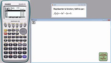 Afficher une courbe - Tutoriel CASIO