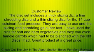 Cuisinart 14-Cup Processor Disc Sets Review