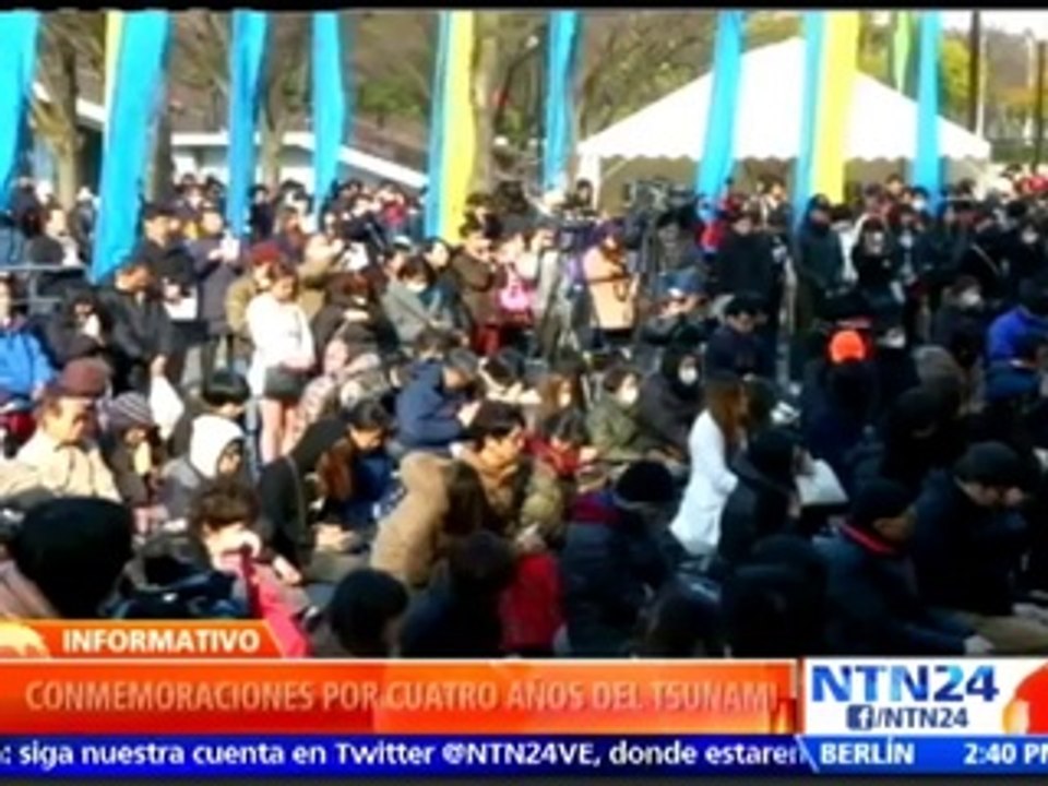 Japón recuerda a más de 18.000 víctimas que dejó el tsunami hace 4 años