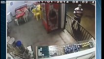Man needs both legs partly amputated after being hit by falling, concrete shop facade