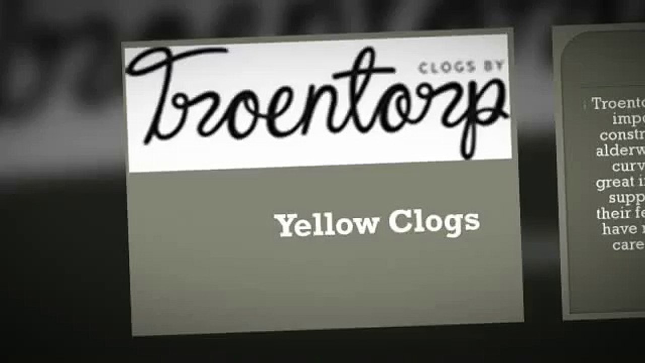 yellow clogs