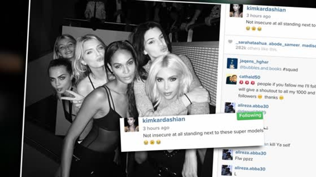 Kim Kardashian ist neben Supermodels verunsichert