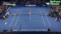 Roger Federer and Grigor Dimitrov awesome shots between the legs