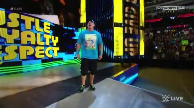 Handicap Match; John Cena VS Big Show, Kane & Seth Rollins.19/01/15