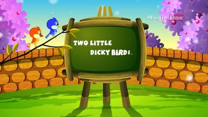 Two Little Dicky Birds - English Nursery Rhymes - Cartoon - Animated Rhymes For Kids