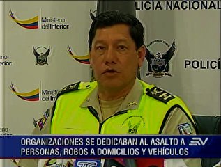 16 detenidos en Quito en operativo 'Eslabón 19'