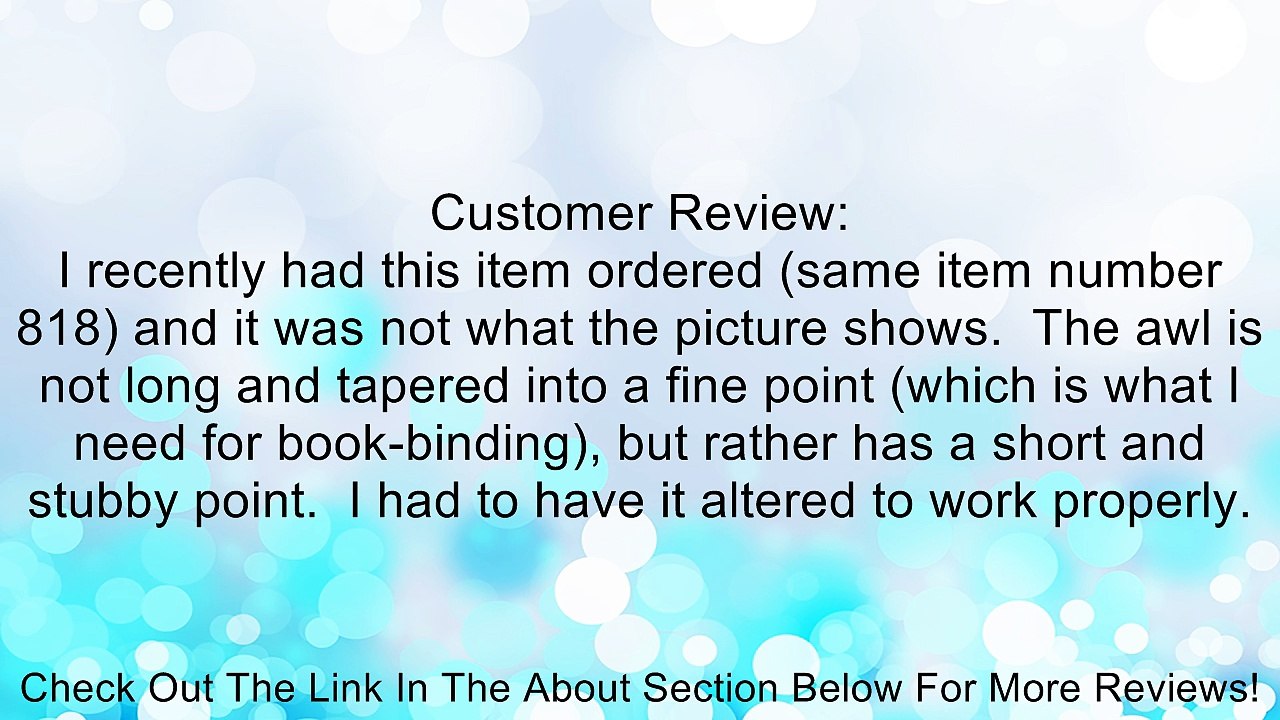 General Tools & Instruments 818 Hardwood Handle Scratch Awl Review