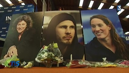 Déchirant hommage à Arthaud, Muffat et Vastine à l'INSEP